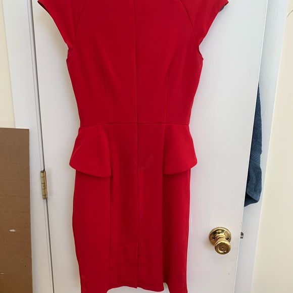 Bebe Debbie Crepe Peplum Dress - Picture 3 of 3